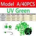 A 40PCS UV Green
