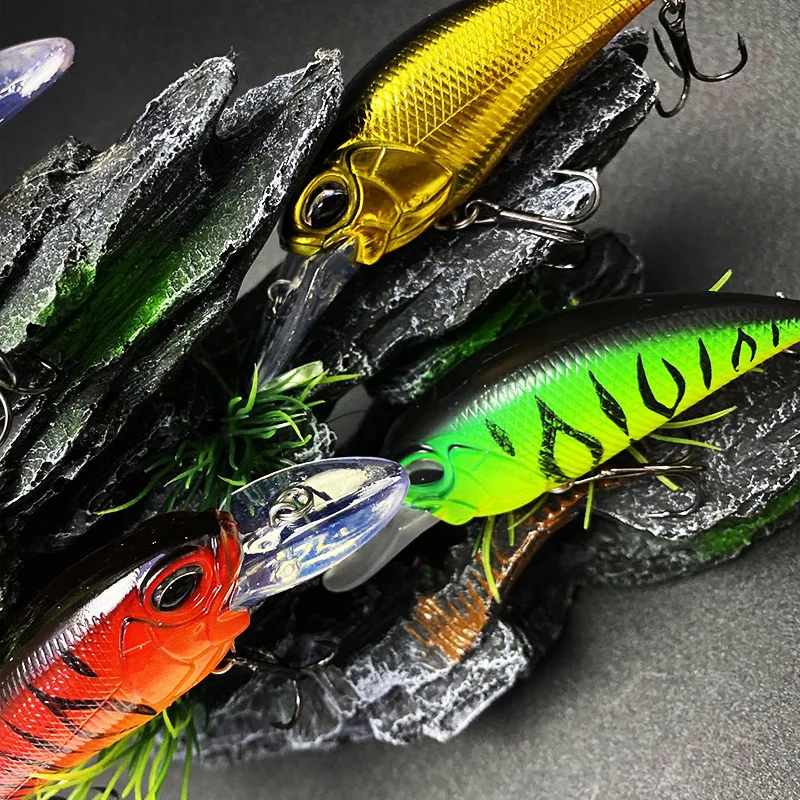 Cebo falso con láser para flotador de pesca, cebo duro regordete de roca y rollo para pesca en el mar, adecuado para cerámica de boca elevada, tamaño 70MM/16G - imagen 4