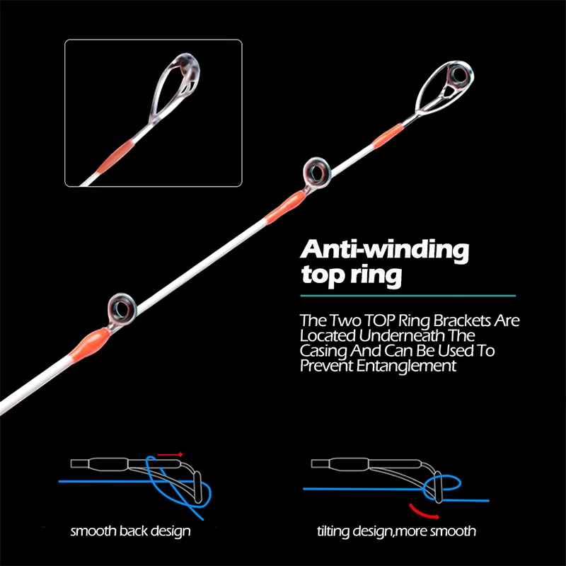 Mavllos Thorn Octopus Fishing Rod, Spiral Guide Lure 60-120g ,40T Toray Carbon Ultralight Squid Titanium Jigging Casting Rod - imagen 4