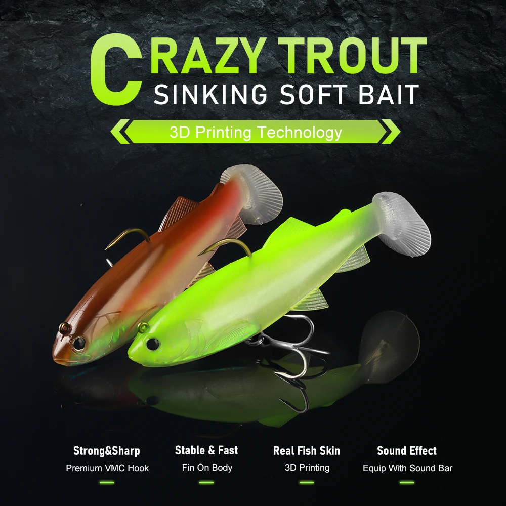 Kingdom Paddle Tail Swimbait 120 – Vinilo hundente para lucio - imagen 3