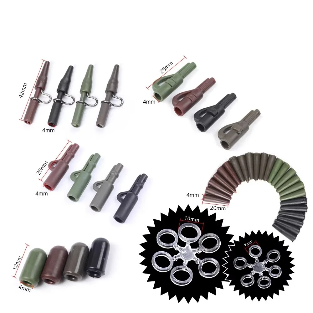 NGB-Feeder de 7mm y 10mm para pesca de carpa, aparejos de pelo, accesorios, Combos, tapones de cebo, gancho giratorio de goma - imagen 4