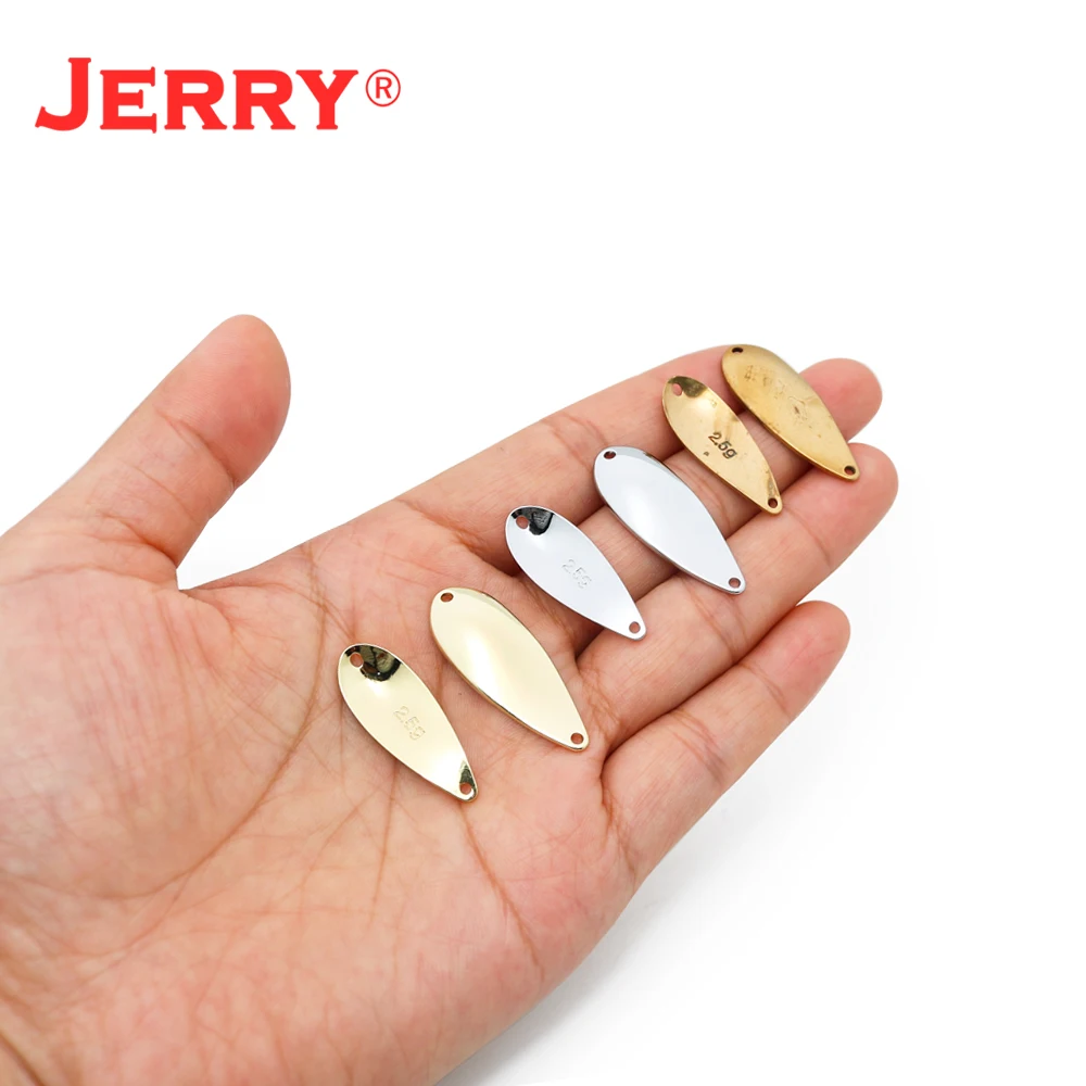 Jerry Shengyu 2,5g 3,5g cebo cuchara para trucha sin pintar flujo en blanco Señuelos de Pesca de Metal perca salmón Lucio Pesca Spinner - imagen 3