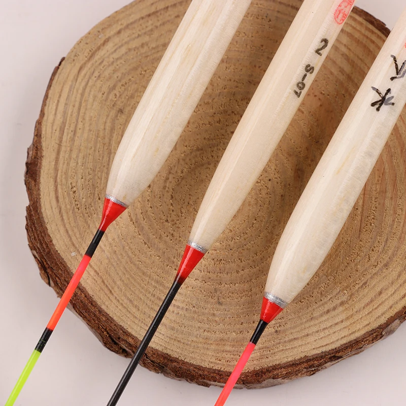 Bobbers madera Balsa – flotadores pesca río y lago con asiento boya - imagen 4