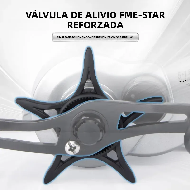 DEUKIO 2026 Carrete de Pesca Freno Suave Manivela Aluminio - imagen 3