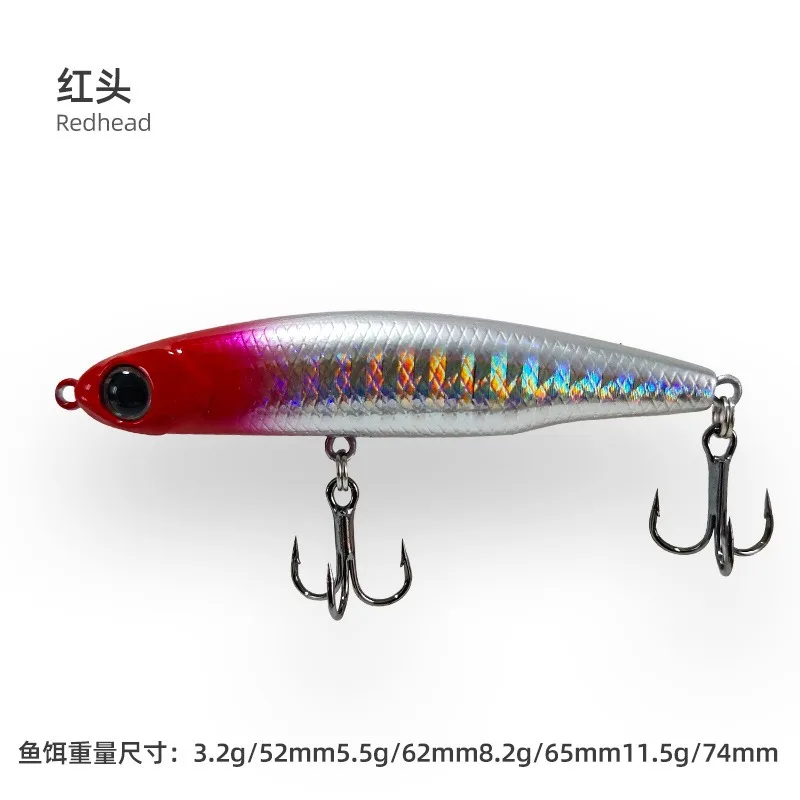 Lápiz que se hunde, 3,2g-11,5g, cebo Artificial, cebos duros, señuelos para lubina y trucha, Wobblers para Lucio, señuelo de pesca, cebo giratorio - imagen 4