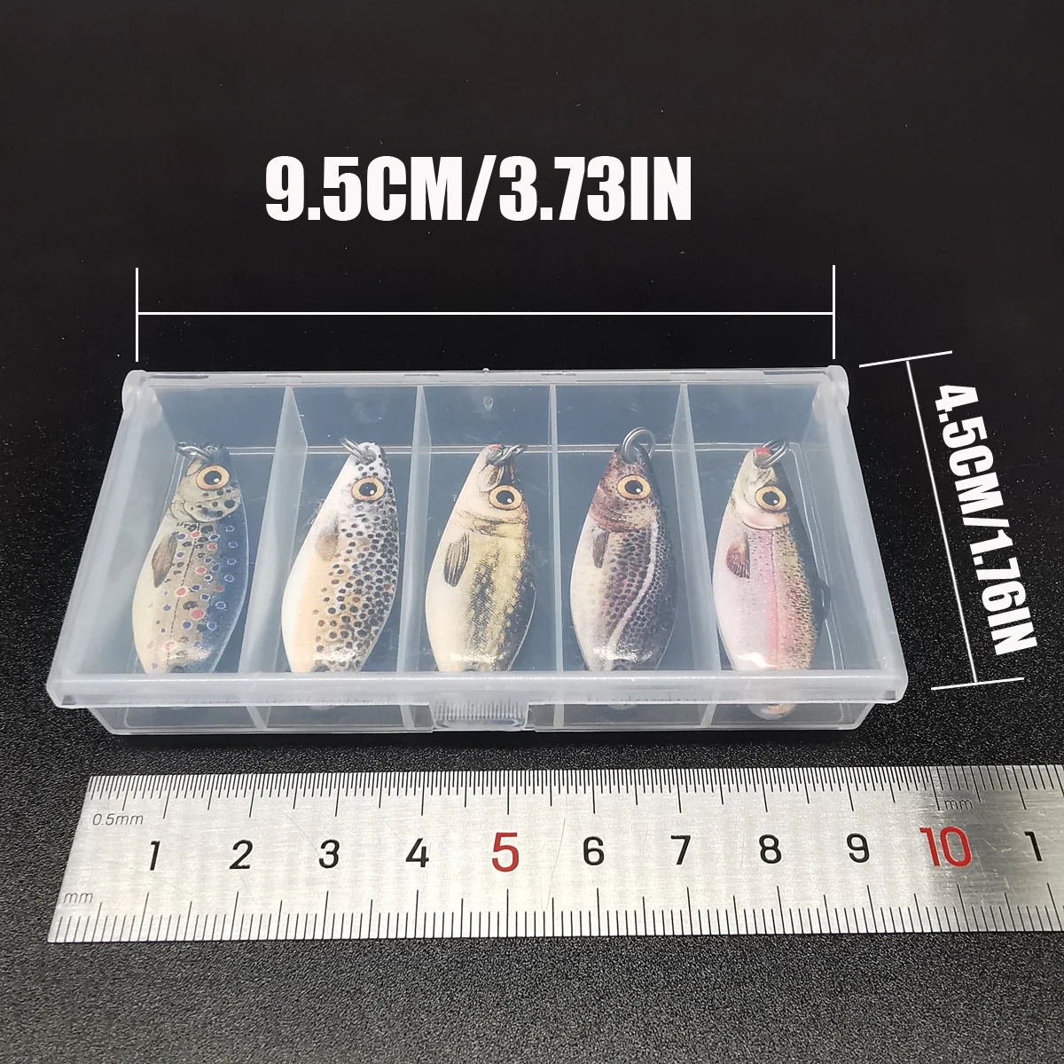 ANFS 5g señuelo cuchara de fundición señuelo de pesca de Metal cebo Artificial duro para pesca de Lucio de trucha de latón - imagen 3