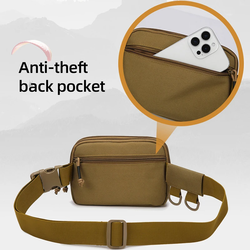 Molle Waist Bag Tactical Belt Pouch Men Medical First Aid Bag Outdoor Hunting Fishing Camping Phone Chest Case Sports Fanny Pack - imagen 4