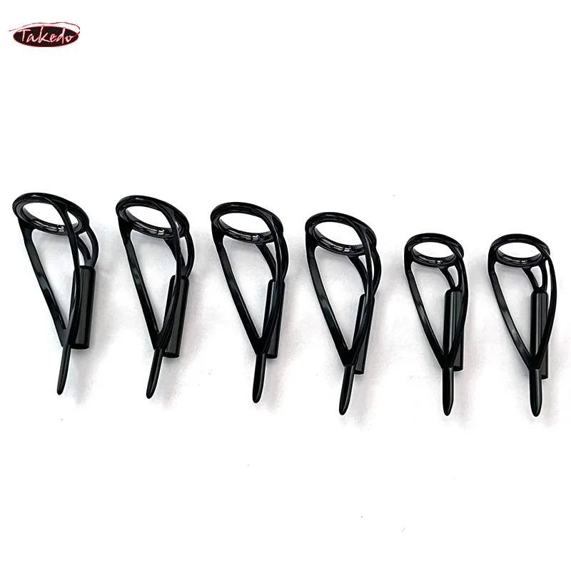 TAKEDO TN100 BCRLST guías de punta de pesca construcción guías de caña de pescar anillo Kit de reparación de agua salada para accesorios de repuesto de pesca - imagen 4