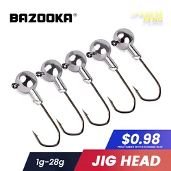 Bazooka Jig Head para lucio – Anzuelo de plomo con vástago anticaída