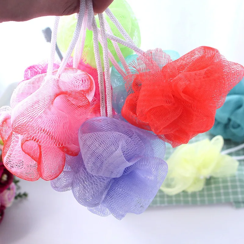Puff esponja exfoliante de malla – Cepillo corporal para baño y ducha - imagen 4