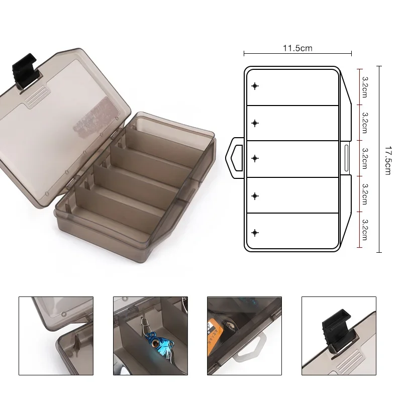 TSURINOYA 5 uds Set 5cm 5g 5 uds hundimiento Minnow pista de intrusión Artificial Jerkbait cebo duro Lucio Wobbler señuelo de pesca Crankbait - imagen 4