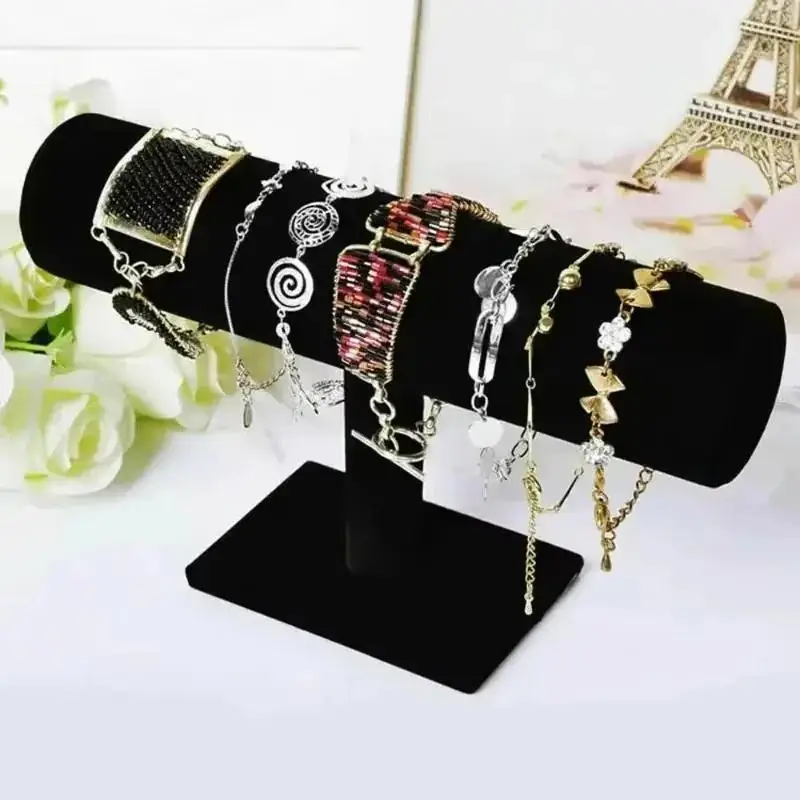 Expositor de pulseras en T – Soporte rígido para joyas y relojes - imagen 4