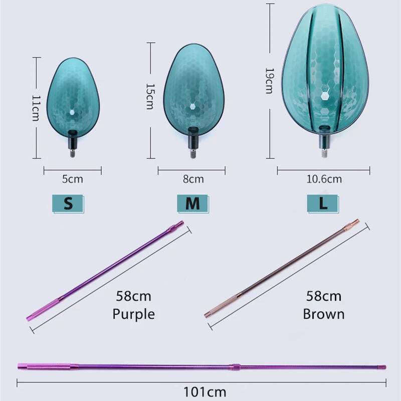 Cucharas de lanzamiento de cebo de pesca antiadherentes, cuchara de fundición de carbono, cuchara de lanzamiento de Punto Fijo, herramientas de aparejos de pesca - imagen 2