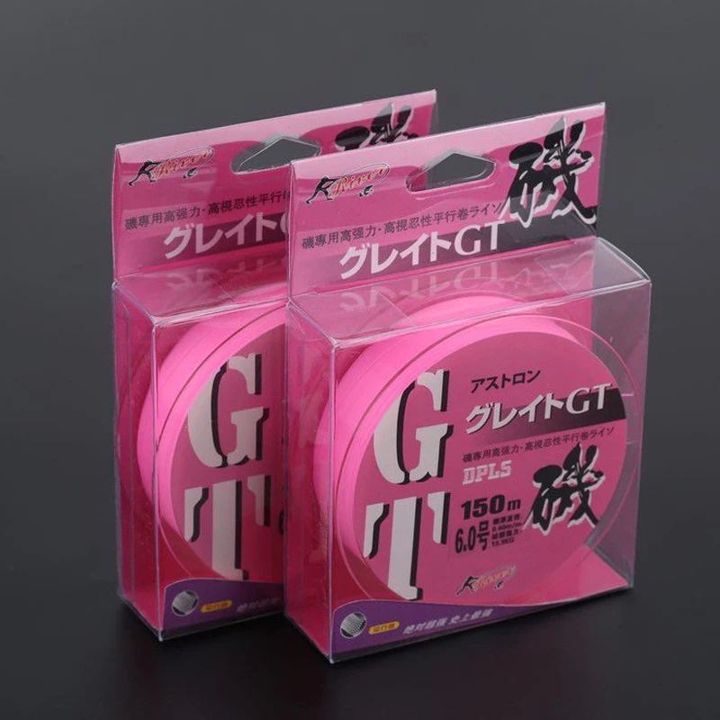 Línea de pesca de roca semiflegante de 150m, línea especial de pesca en caña de mar, monofilamento rosa de alta calidad, equipo de pesca con señuelo de nailon - imagen 5