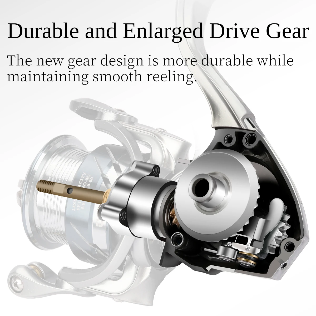 Carrete giratorio de METAL TSURINOYA 165g MERLIN 1000 C2000S carrete de agua salada 5KG rodamiento de acero inoxidable de arrastre máximo - imagen 3