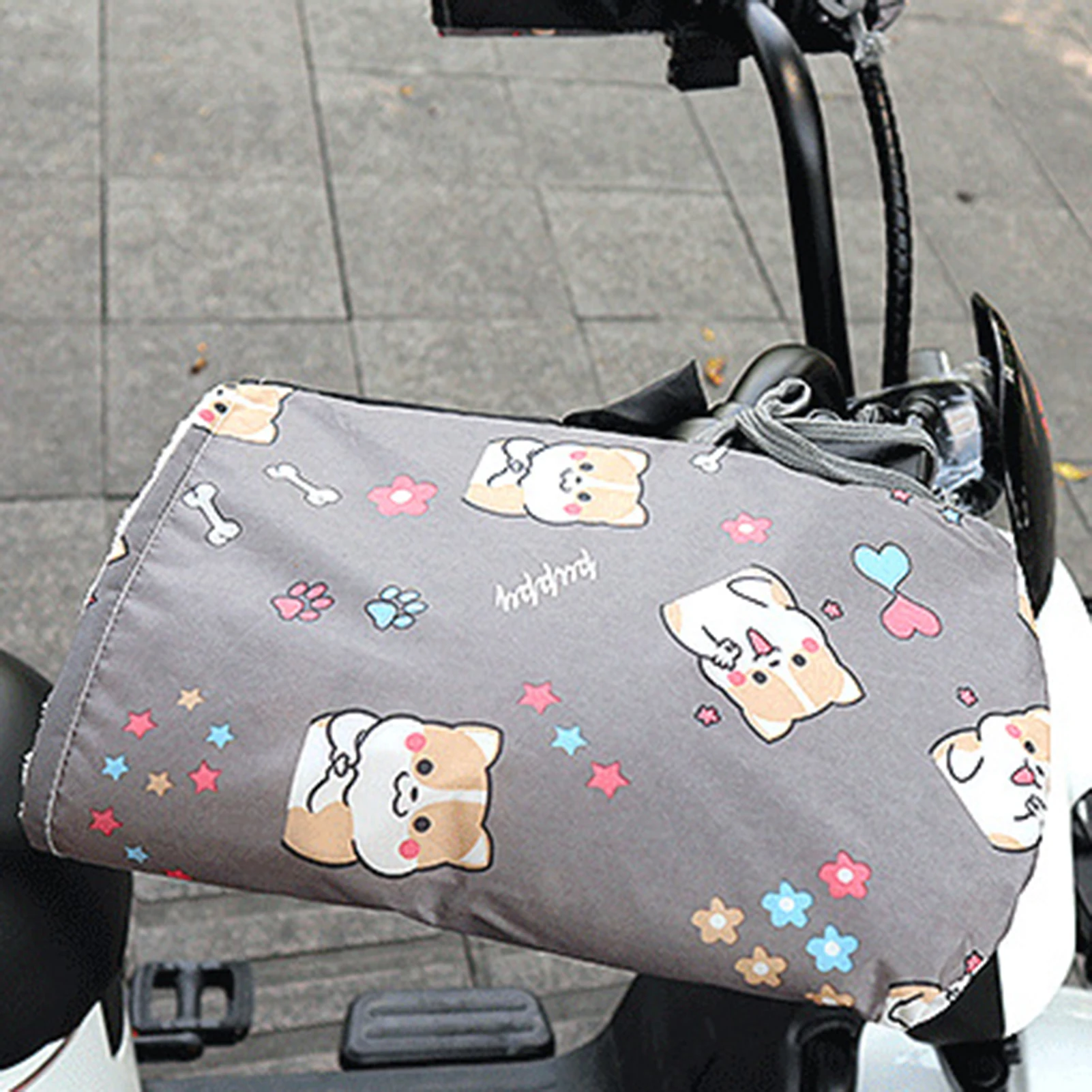 Guantes para manillar de motocicleta, manoplas a prueba de viento para ciclismo al aire libre, accesorios para ciclismo eléctrico, invierno - imagen 3