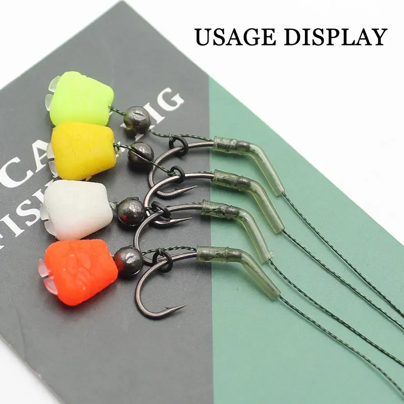 Boilies-señuelo de plástico para pesca de carpa, cebo de 50 piezas, de hundimiento lento, para comida falsa - imagen 4