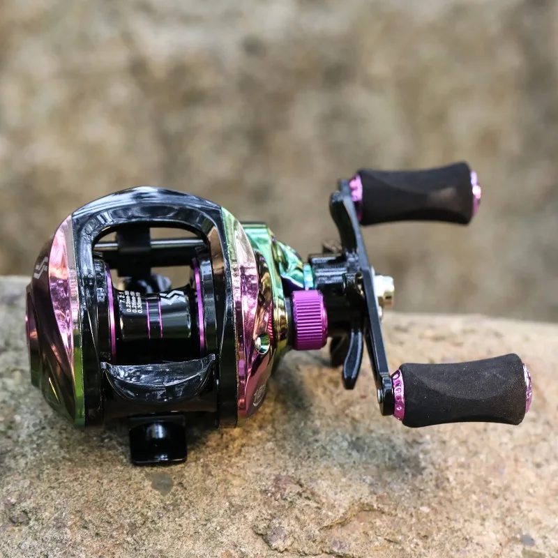 Sougayilang-carrete de pesca Baitcasting 7,2: 1, Ratio de engranaje 18 + 1BB, arrastre máximo 8kg, sistema de freno magnético, carrete de pesca de agua salada fresca - imagen 2