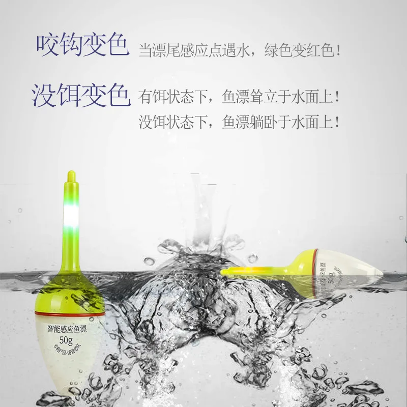 EVA 1 Uds flotador cebo para peces pesca en roca luminosa pesca en el mar flotador de espuma palo de luz Bobber Bombette Flottante indicador de huelga - imagen 4