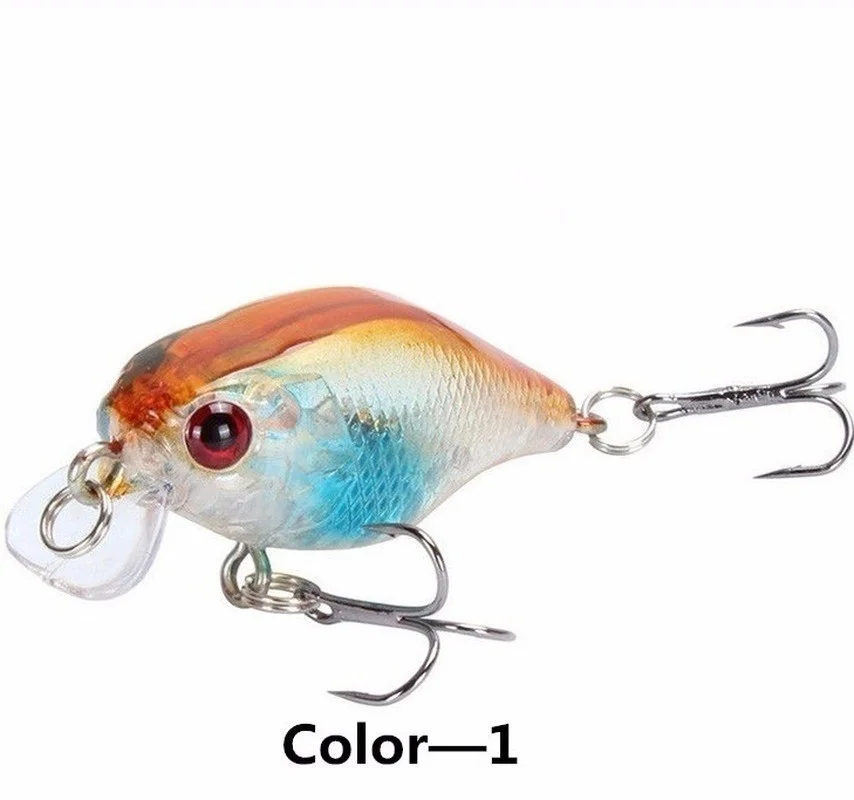 5 uds Swimbait pececillo Artificial señuelo de Pesca Wobblers Crankbait ojos 3D cebo duro Lucio aparejos de Pesca - imagen 5