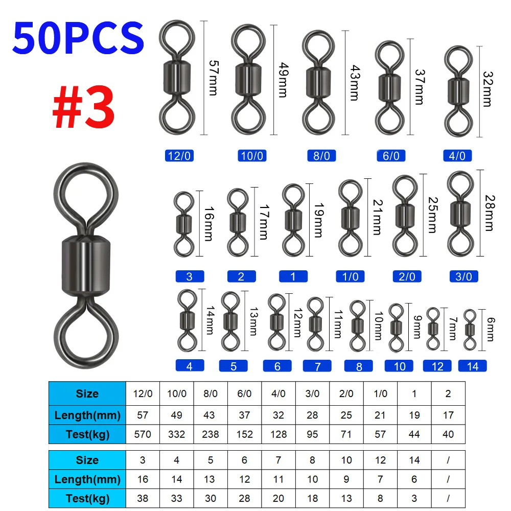 50PCS Size 3