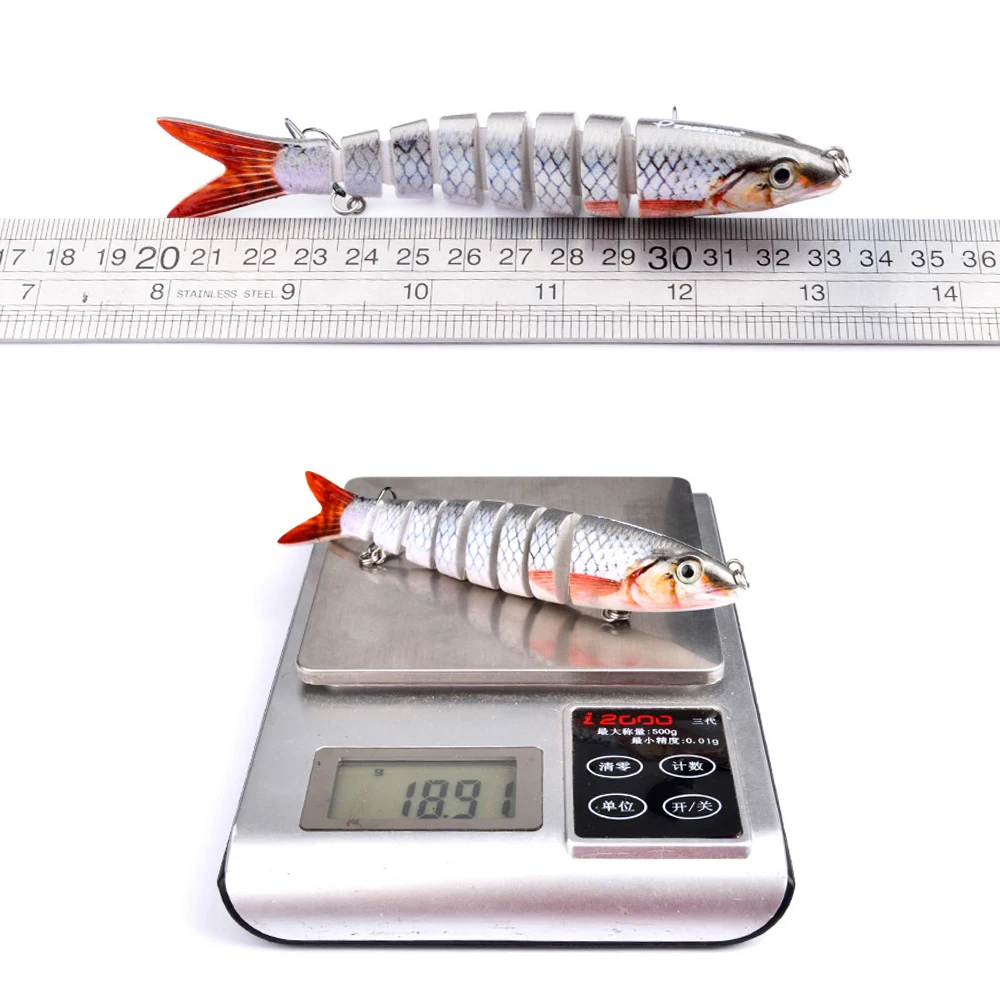 10/14cm Sinking Wobblers Fishing Lures Jointed Crankbait Swimbait 8 Segment Hard Artificial Bait For Fishing Tackle Lure - imagen 3