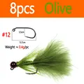8pcs Olive