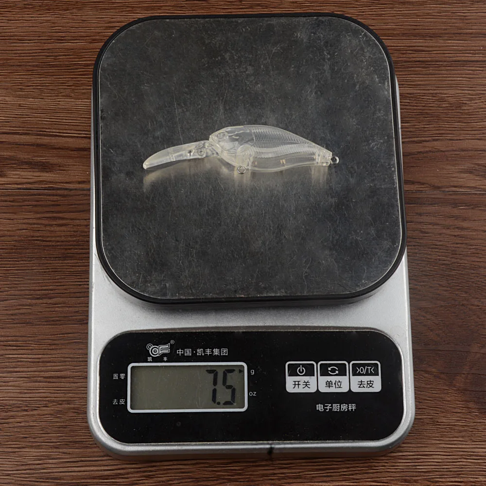 10 Uds 8,8 cm 7,5g Squarebill Crankbaits DIY señuelo sin pintar billete cuadrado manivela flotante cebo sonajero Señuelos de Pesca cuerpo en blanco - imagen 4