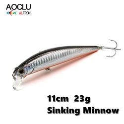 Wobbler Minnow AOCLU hundimiento – Anzuelos VMC para pesca marina