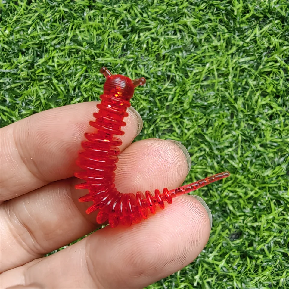 MUKUN 20 piezas cebo de gusano cebo suave 53mm 1g Señuelos de pesca olor suave señuelo de pesca de silicona - imagen 2