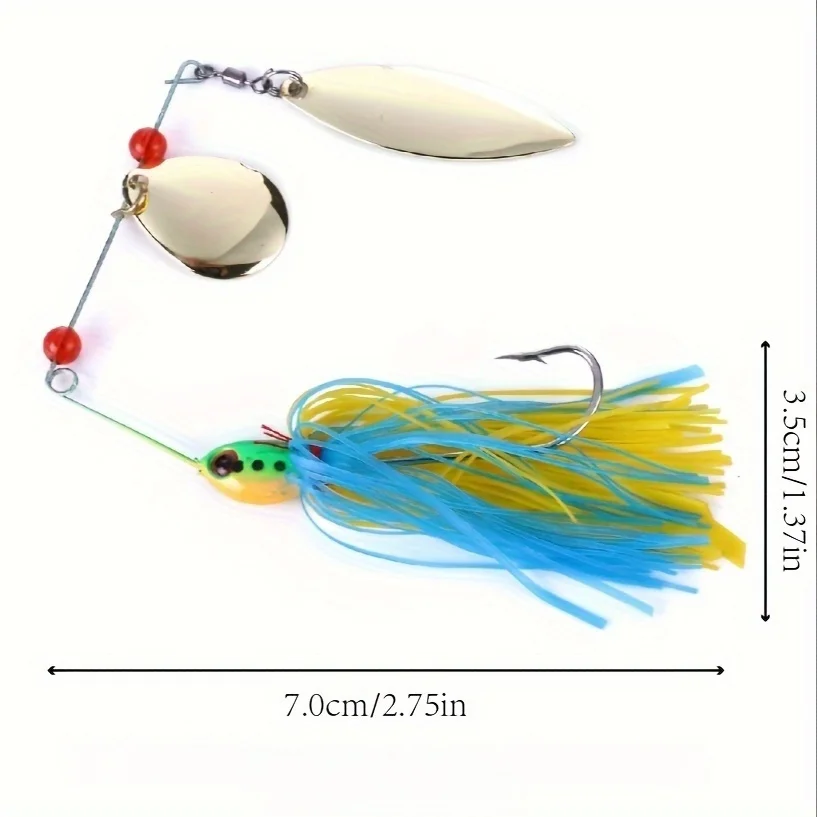 Spinnerbaits metálicos para lubina – Buzzbaits y cebos giratorios - imagen 3