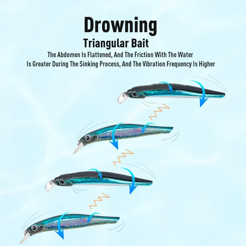 Artista FR Silence hundimiento Minnow Señuelos de pesca 80mm 105mm Jerkbaits buena acción Wobblers cebos duros de alta calidad lubina - imagen 3