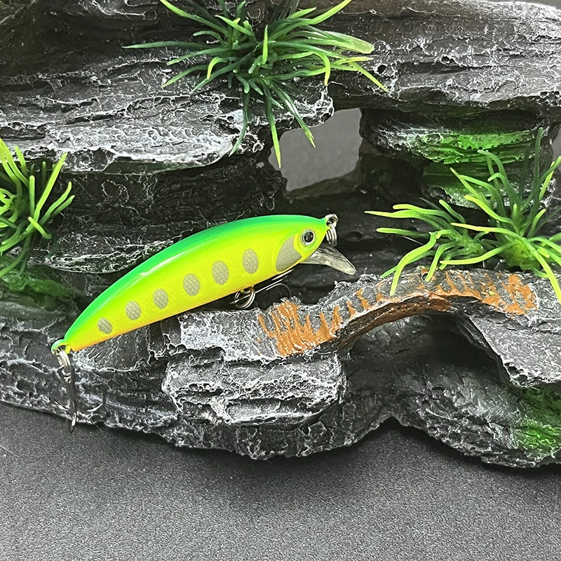 Mini señuelos de pececillo que se hunden, 1 piezas, 5g, 50mm, Señuelos de Pesca Jerkbait Wobblers, cebo duro Artificial para trucha, lago, Swimbait, accesorios de Pesca - imagen 5