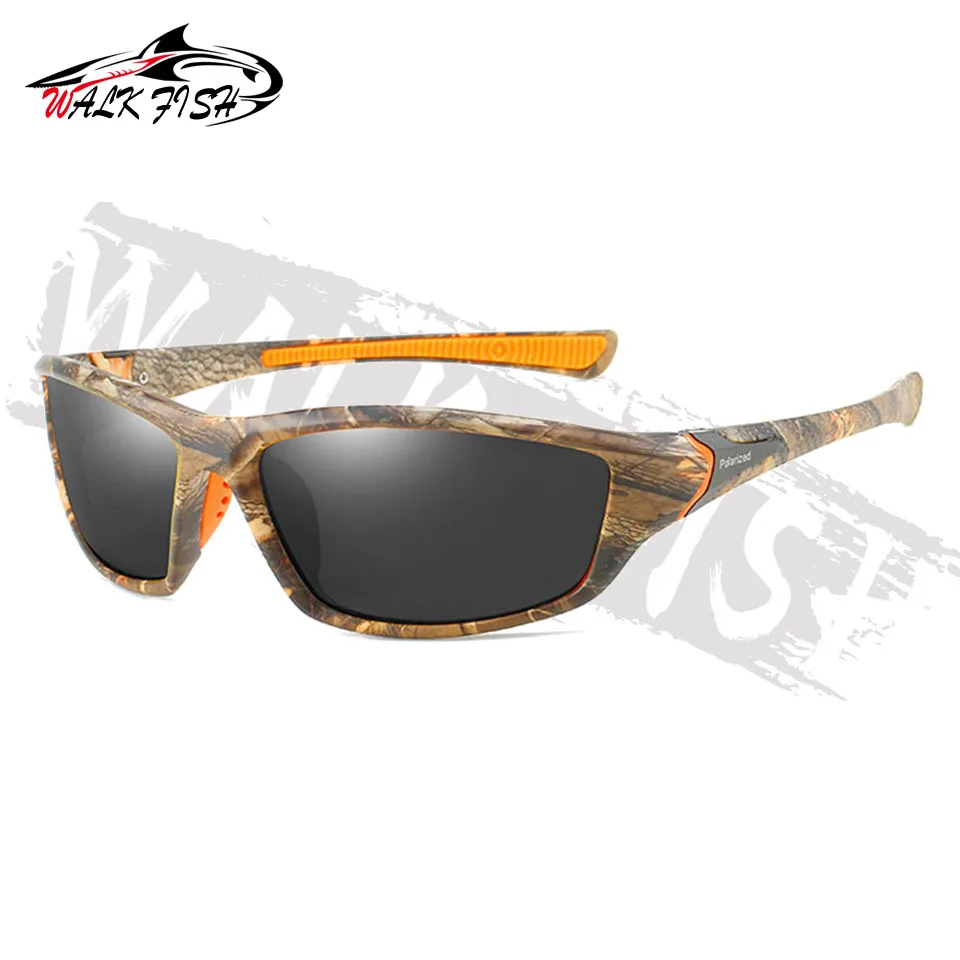 WALK FISH-gafas polarizadas de pesca para hombre, lentes de sol Unisex para deportes al aire libre, correr, senderismo, conducir, UV400 - imagen 2