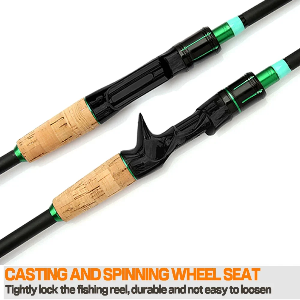Caña spinning ultraligera de alto carbono 1,80m ML 2-14g