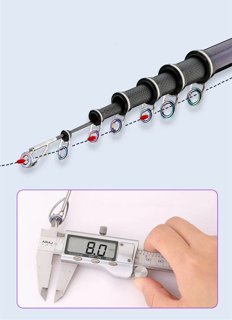 La precisión y la durabilidad miden su caña de pescar con confianza