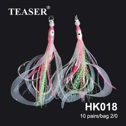 Teaser HK018 Tai Kabura – Falda de silicona y doble anzuelo luminoso