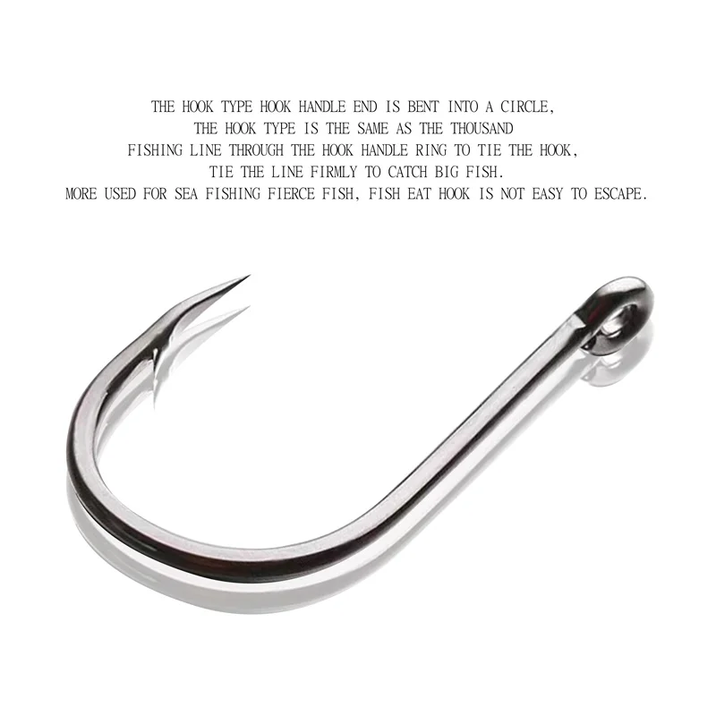 ZYZ 20 ~ 85 unids/bolsa gancho Chinu negro 0,8 # -14 #   Anzuelos de pesca de agua dulce y salada con punta de gancho de diente triangular con púas afiladas - imagen 5