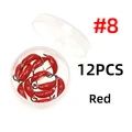 12pcs red size 8