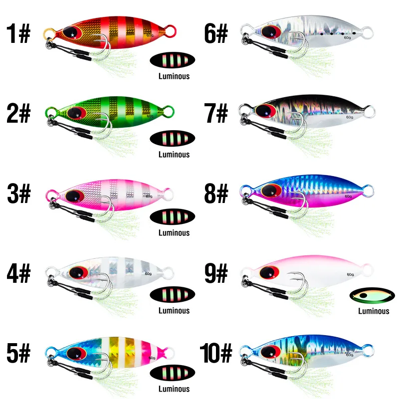 Jig metálico holográfico para lubina – Señuelo de agua salada - imagen 4