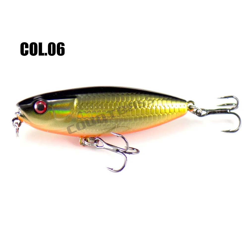 Señuelos Countbass Topwater, 55mm 2-11/64 "6,2g 7/32 oz., Señuelos de pesca con cebo duro, Wobblers, pesca de lubina con enchufe de agua dulce - imagen 5
