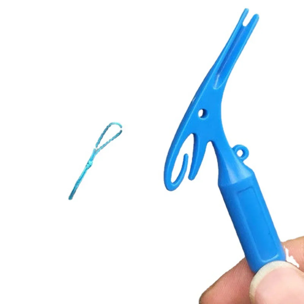 Extractor de seguridad para pesca, herramienta Universal para atar nudos de uñas con mosca, removedor de anzuelos, lazo de atado rápido - imagen 3