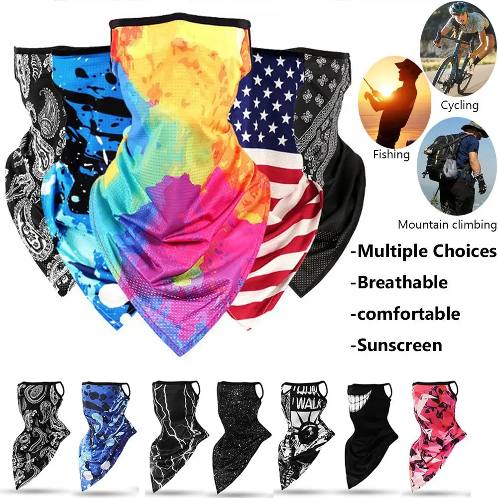 Bufanda de motocicleta de 1 piezas para deportes al aire libre, Bandana, equipo de ciclismo, cubierta de cuello, máscara facial - imagen 3