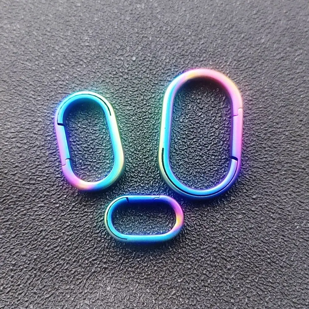 Nuevos llaveros reales súper ligeros, llaveros de aleación de titanio en 5 colores, llavero de coche de varios tamaños para hombre, regalo creativo masculino - imagen 5