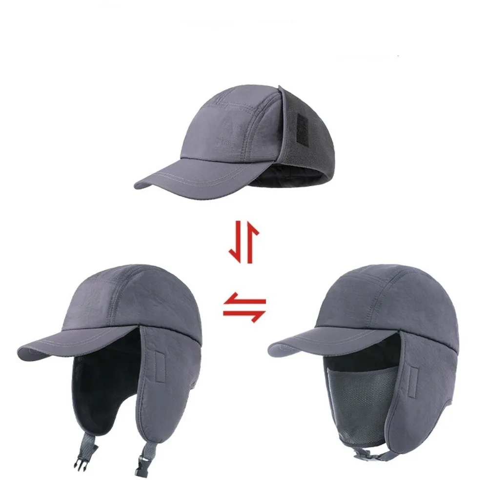 Gorro negro, vista de uso en exterior
