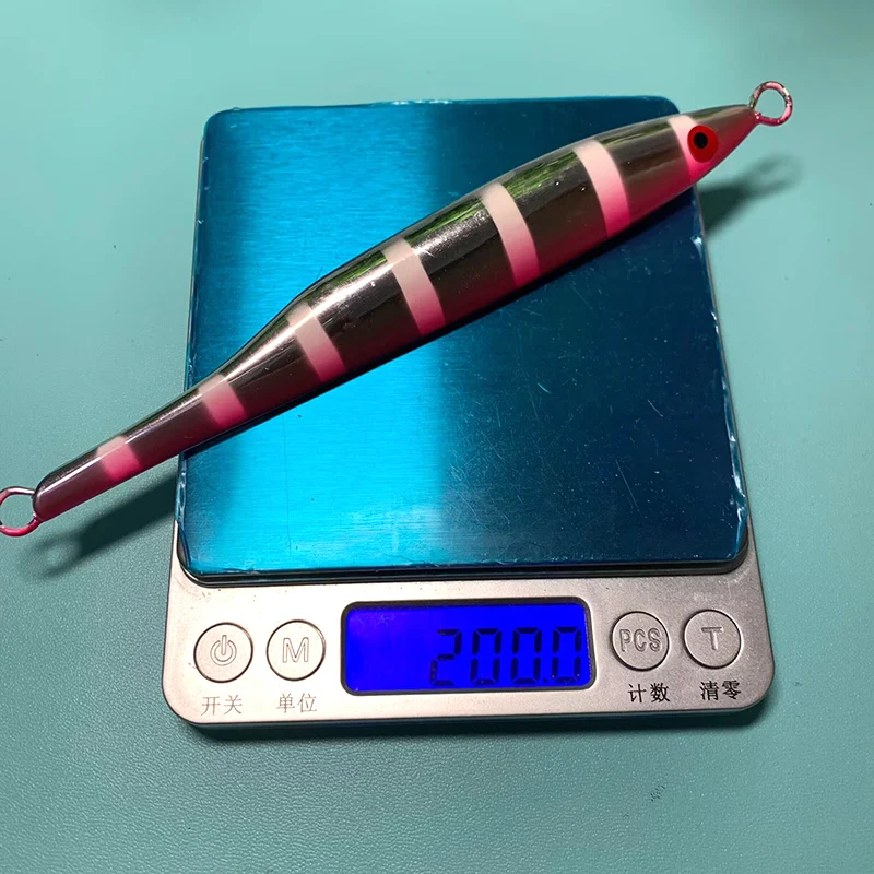 Testar Luminouse-gabarito de Metal galvanizado, 200g, 300g, señuelo de Pesca, velocidad del brillo, Jigging rápido profundo, cebo duro Artificial para Pesca atún - imagen 3