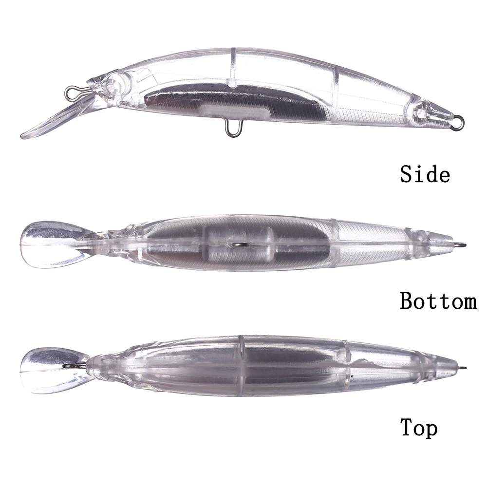 Chan'sHuang 10 Uds cebo en blanco sin pintar 11cm 24g pececillo de buzo poco profundo DIY Señuelos de pesca artificiales - imagen 3