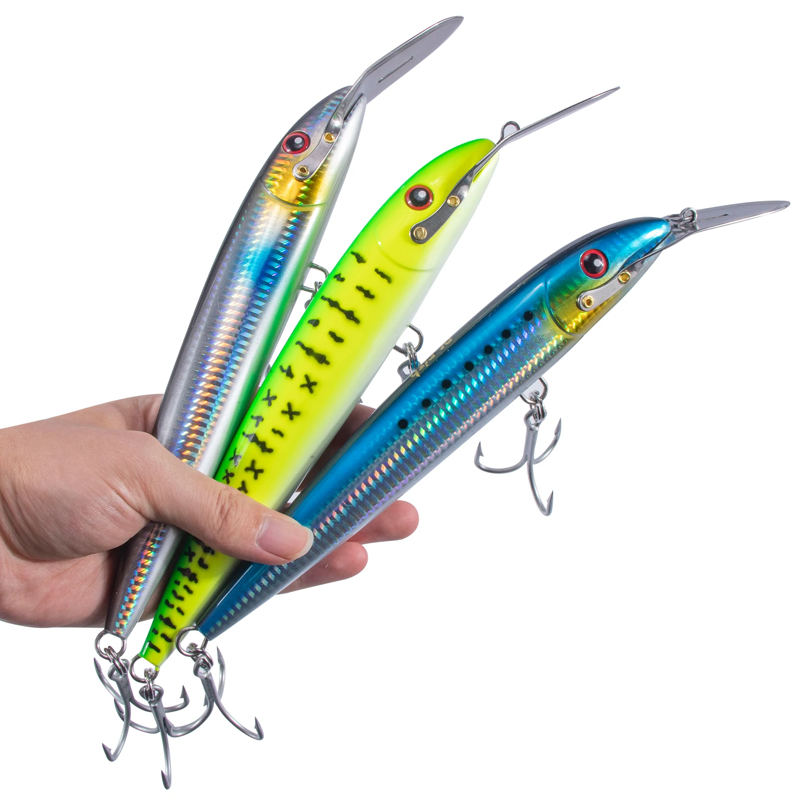 Señuelo Jerkbait para Lucio – Cebo Duro Salado de Acción Rápida - imagen 4