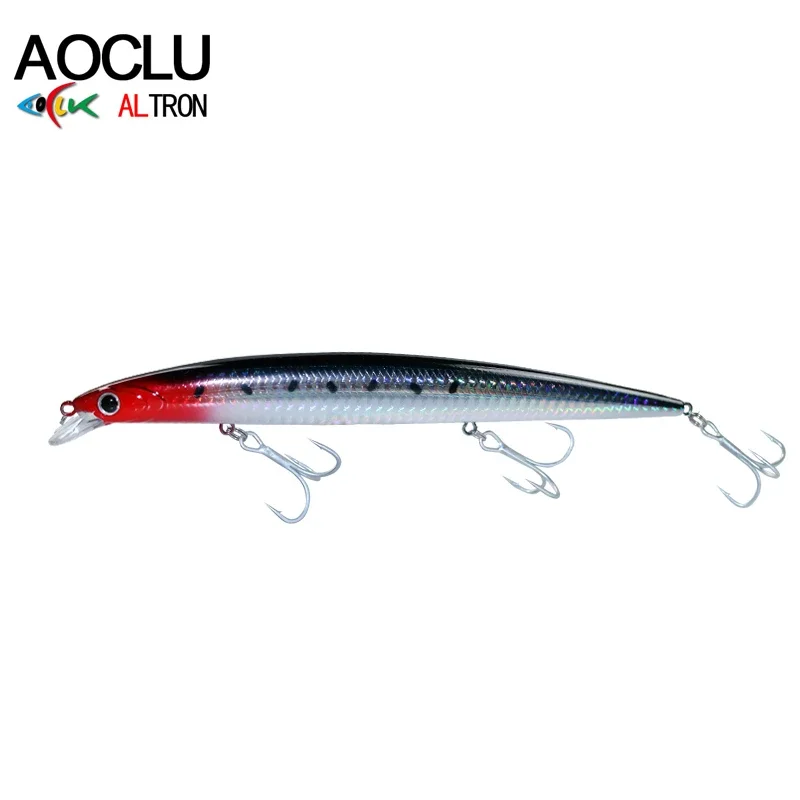 AOCLU-Cebo duro flotante Minnow, Jerkbait Wobbler, fácil de lanzar, señuelo de pesca, inmersión de transferencia de peso, profundidad 0,1 m-0,9 M, 175mm, 26g - imagen 2