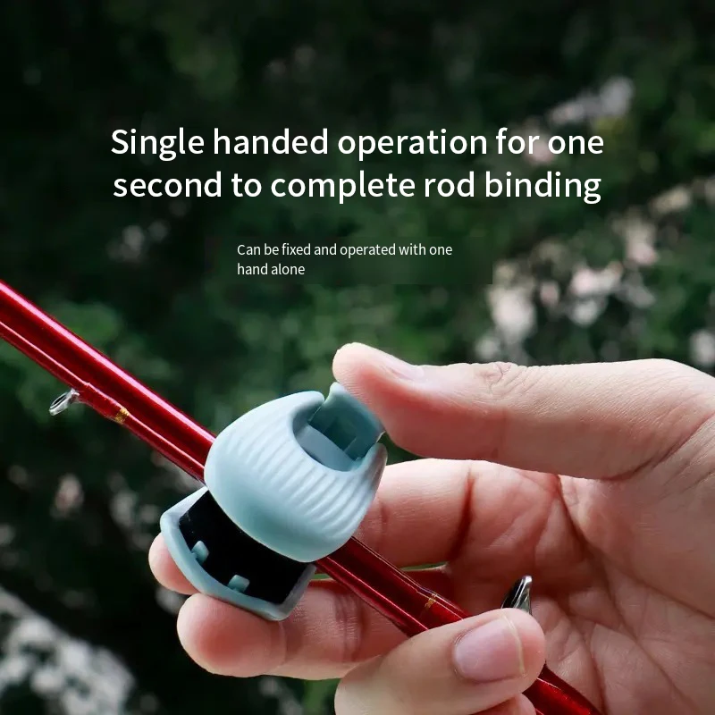 Soporte para caña de pescar, Clip fijador portátil para caña de pescar, abrazadera para regalar, soporte para caña de pescar para playa, herramientas de pesca, diseño compacto, 2 uds. - imagen 5